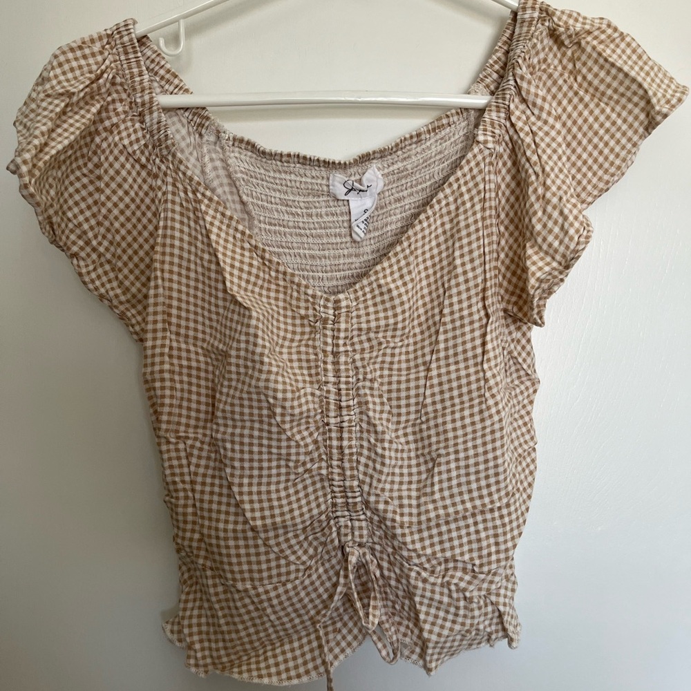 Gingham crop top